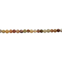 4mm Multicolor Rutilated Quartz - Round