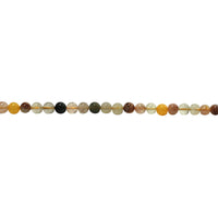 6mm Multicolor Rutilated Quartz - Round