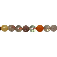 10mm Multicolor Rutilated Quartz - Faceted