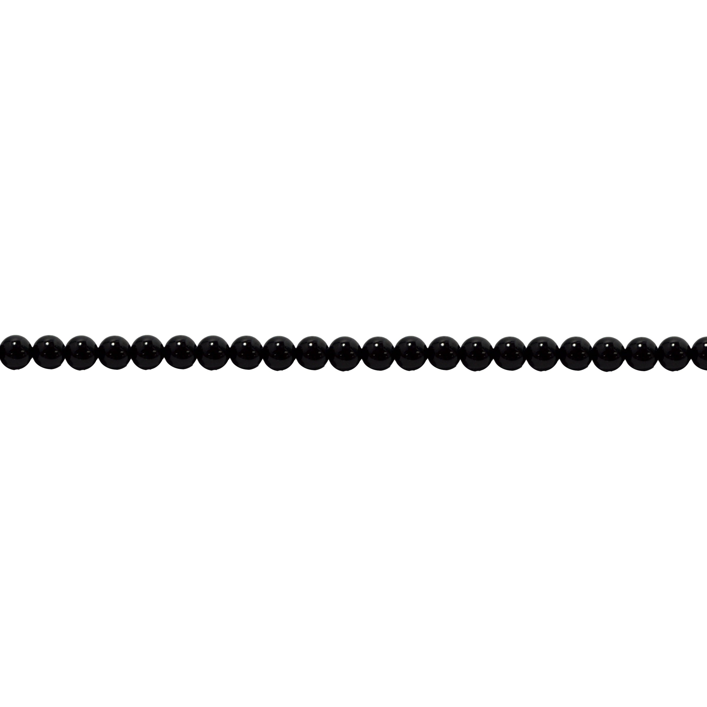 6mm Black Tourmaline - Round