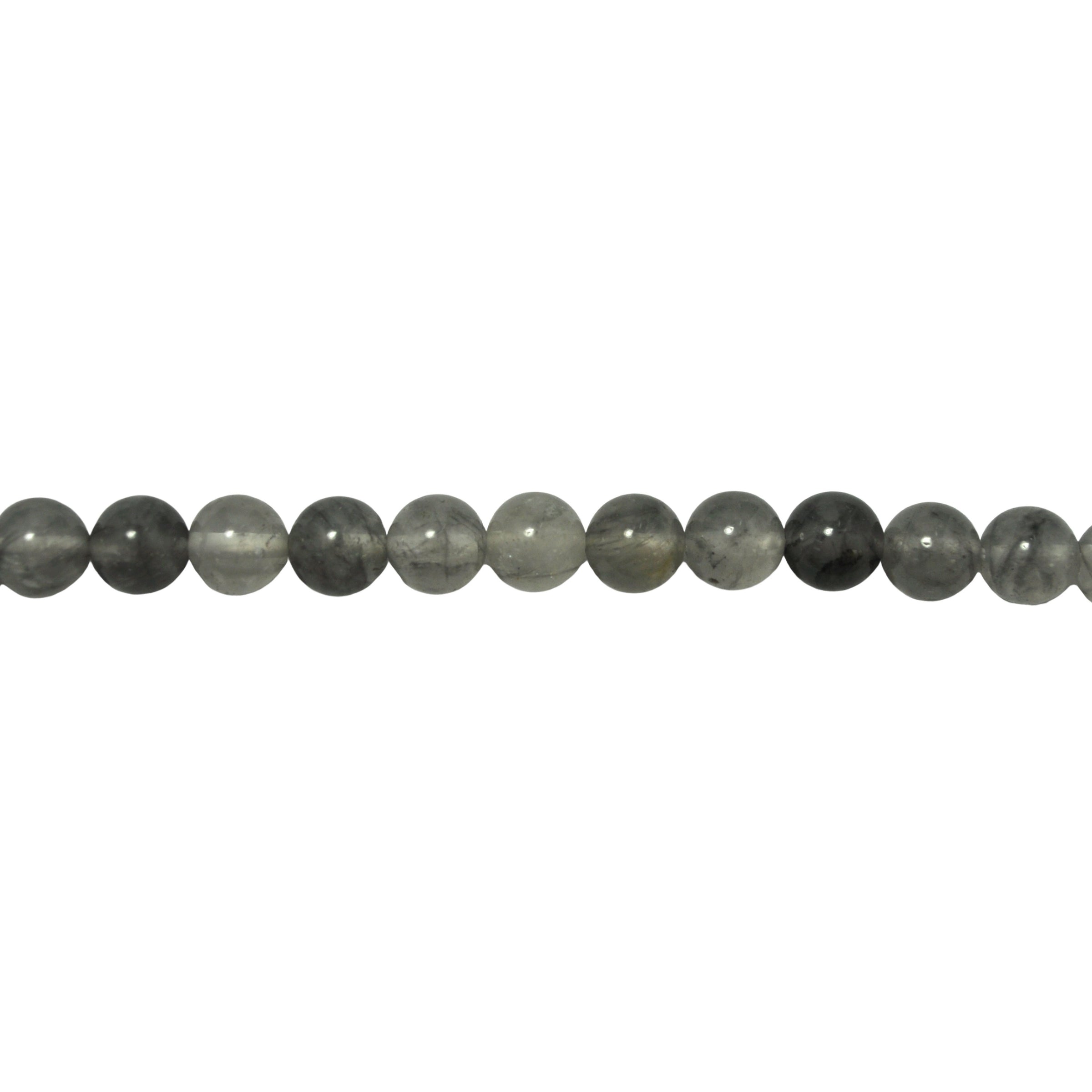 8mm Cloud Quartz - Round