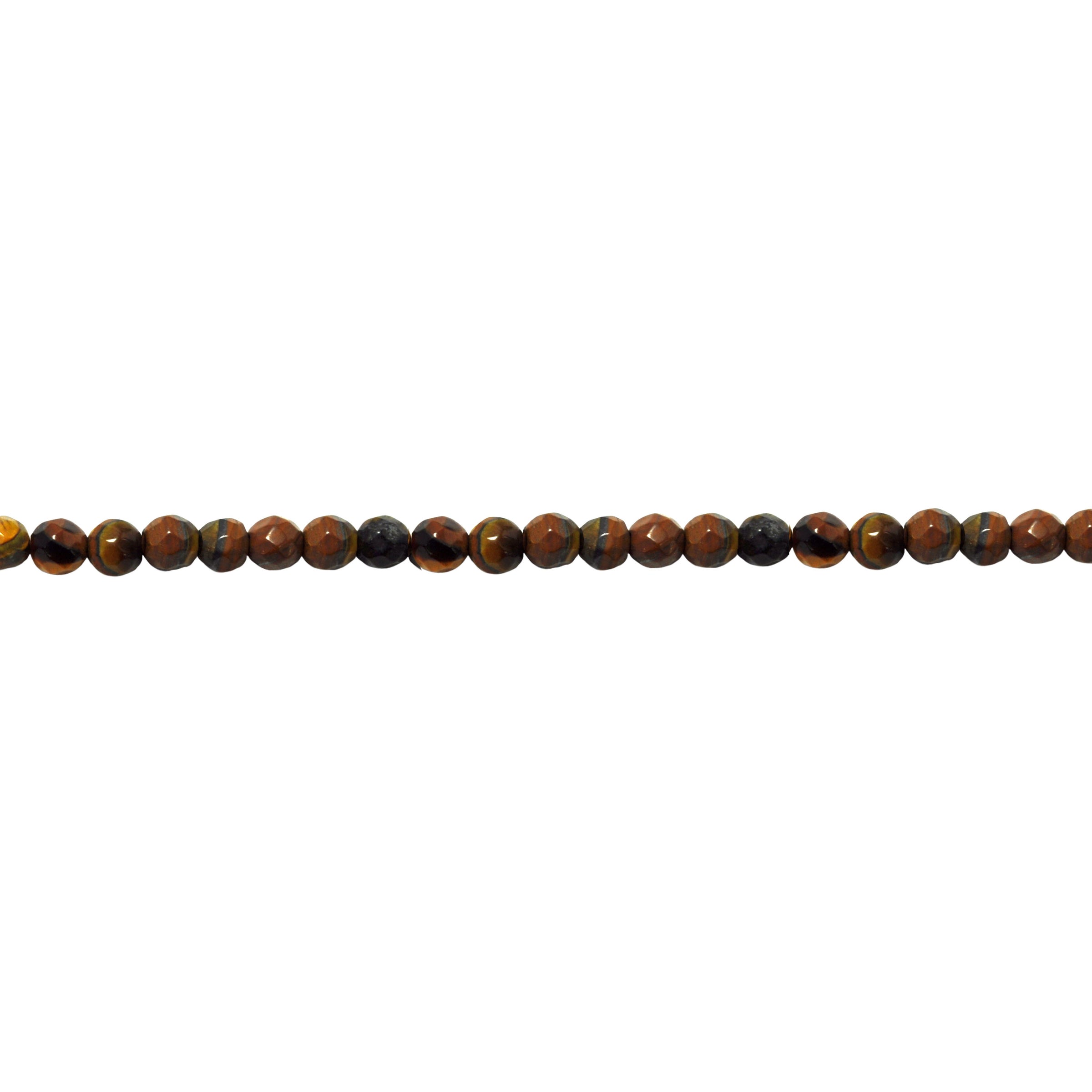 4mm Tiger Eye - Faceted
