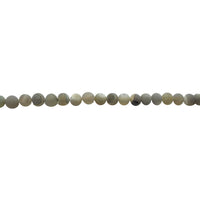 8mm Gray Druzy Agate - Round