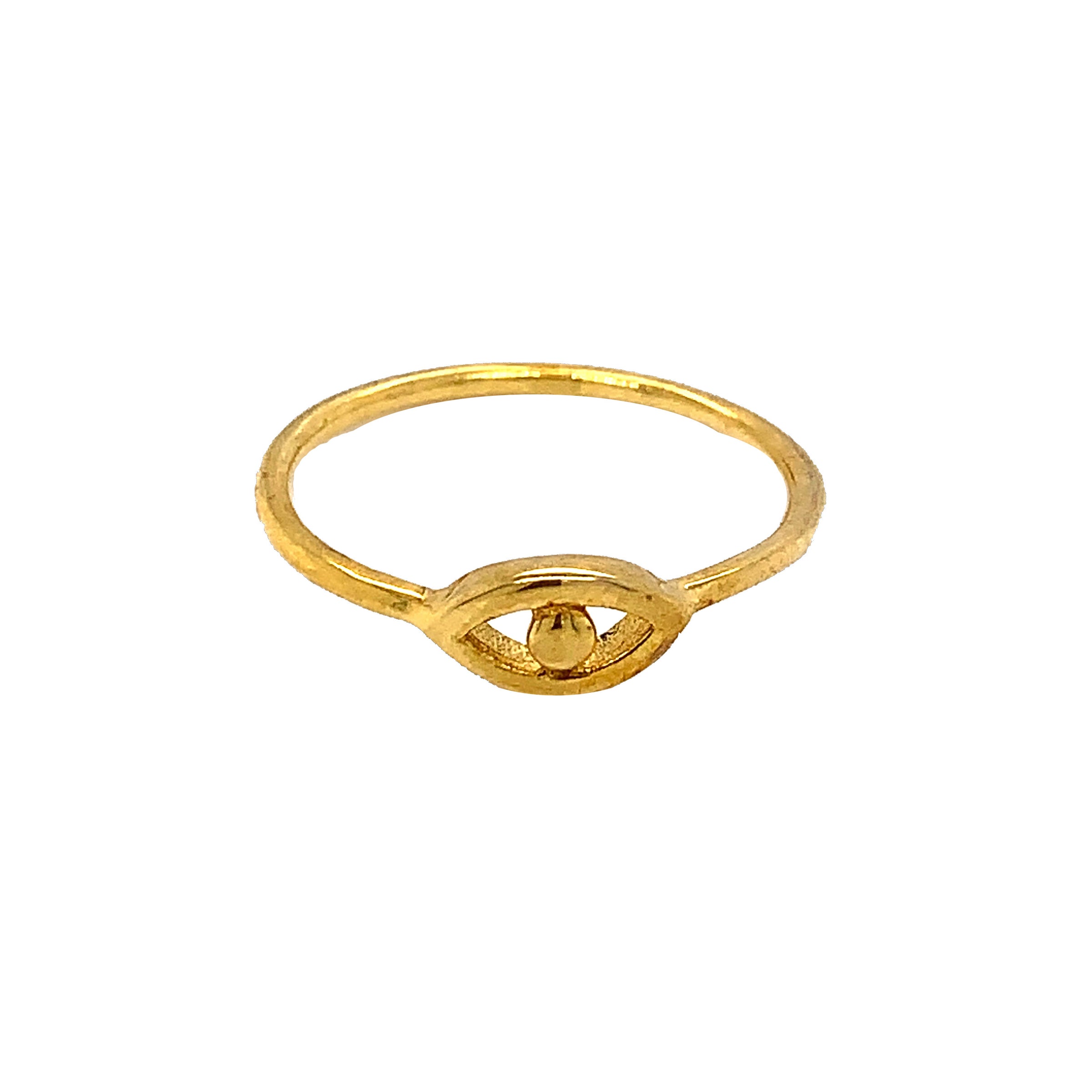 Evil Eye Ring - Gold Plated