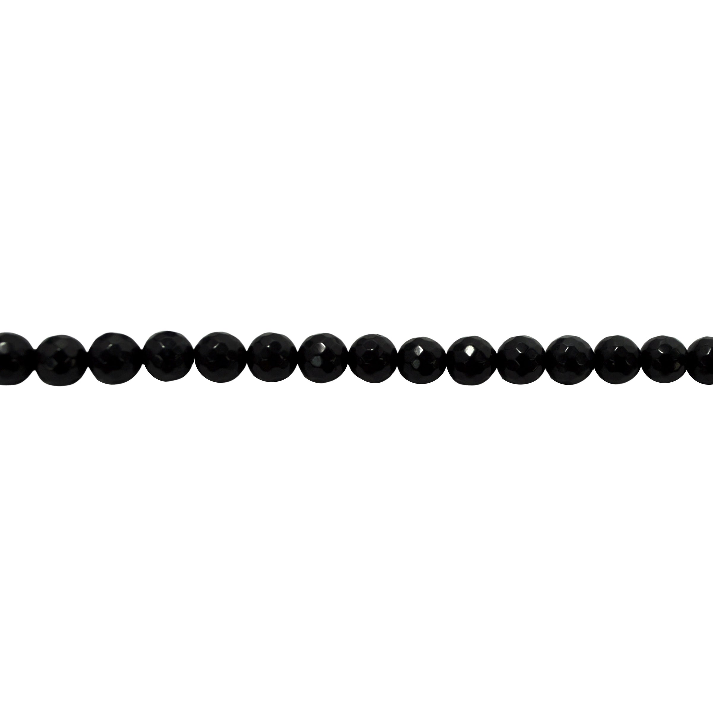 10mm Black Onyx - 64 Facets