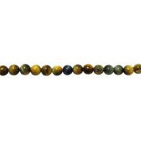6mm Mixed Gold Tiger Eye - Round