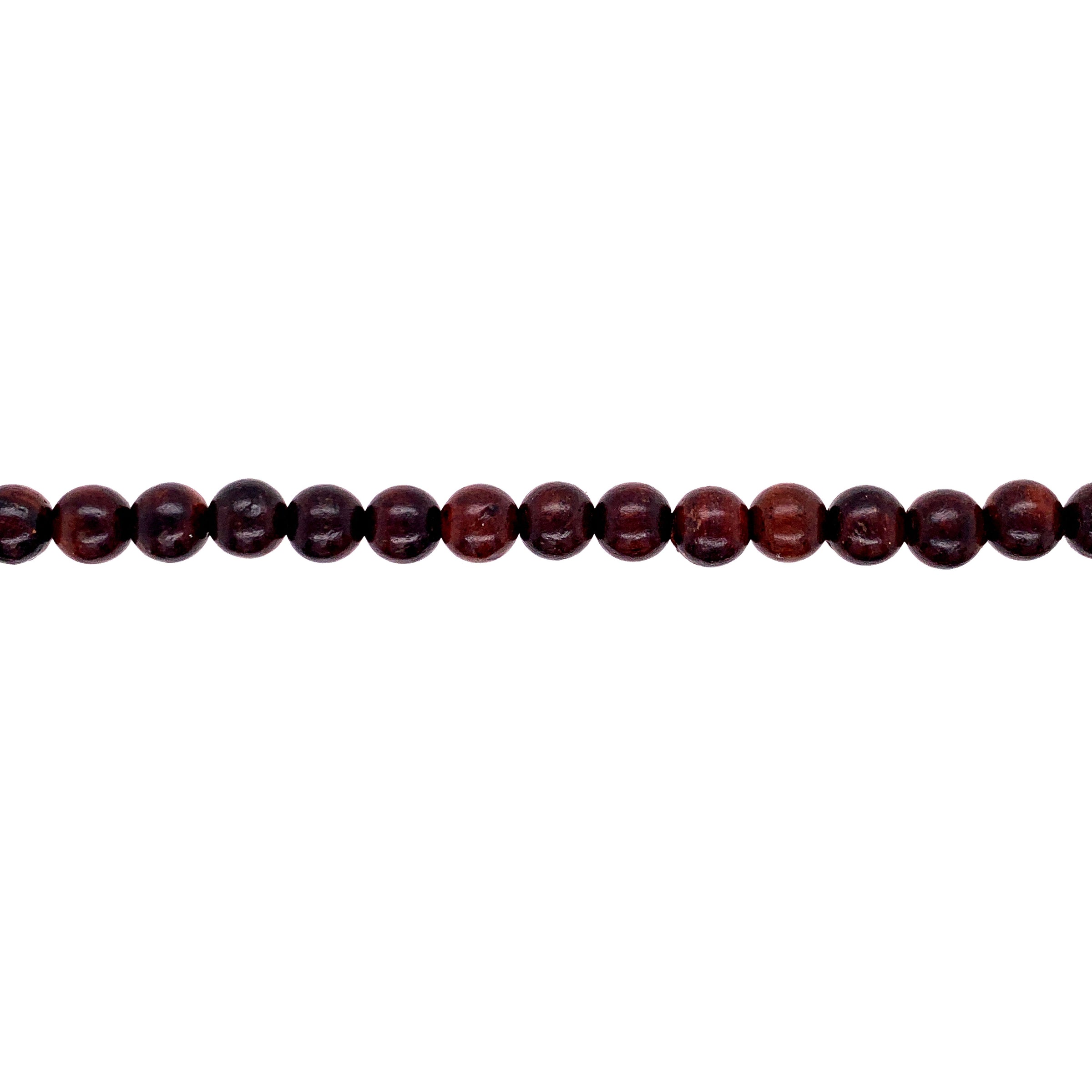 6mm Pecan Wood - Aprox 108pcs per strand