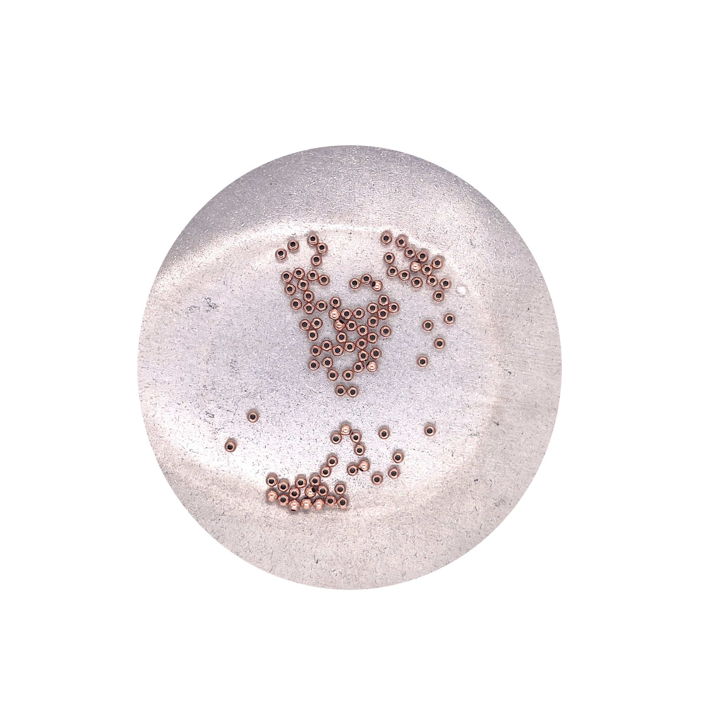 2mm Rose Gold Filled Bead - Hole Size: 0.8mm - Pack of 100