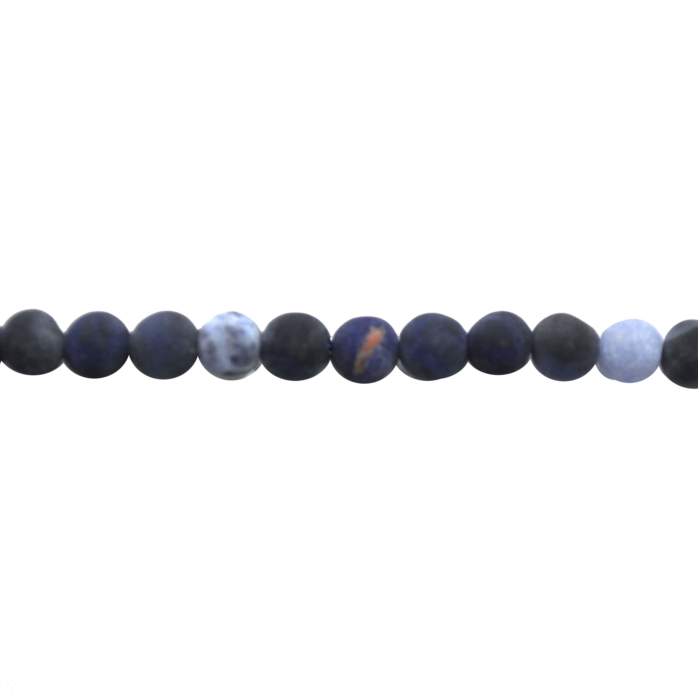 4mm Matte Sodalite - Round