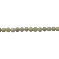 6mm White Crazy Agate - Round
