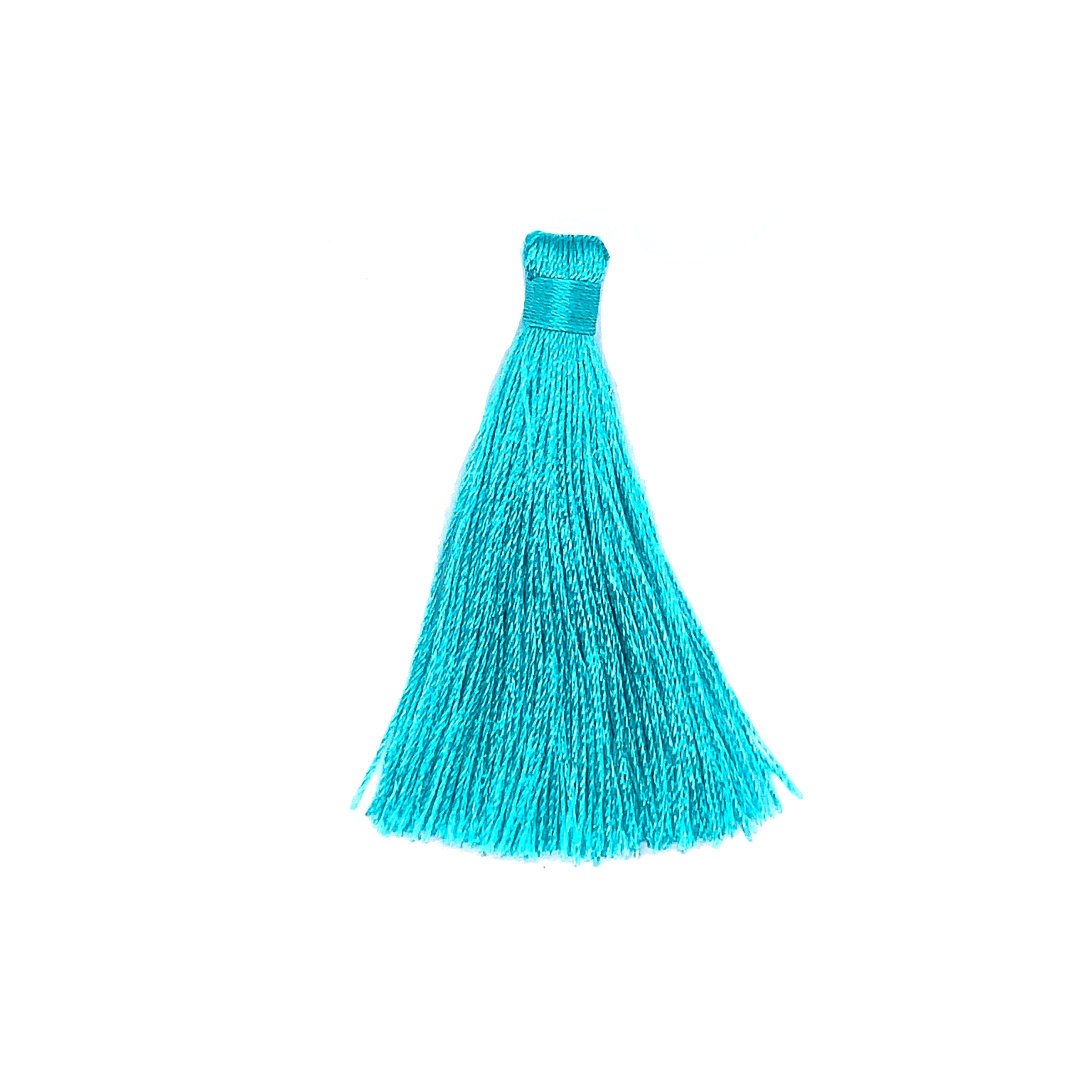 55mm Cool Aqua Silk Tassel