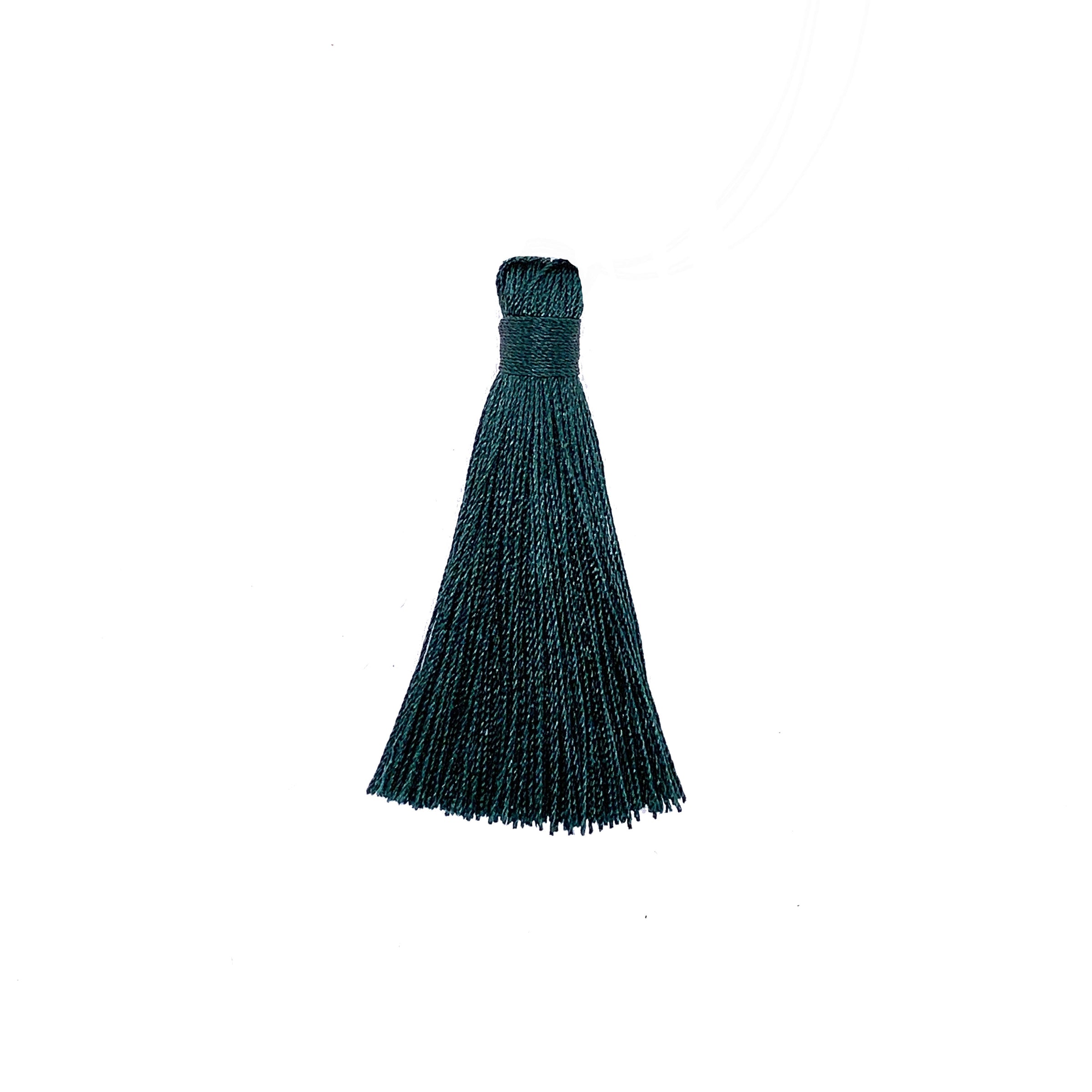 55mm Hunter Green Silk Tassel
