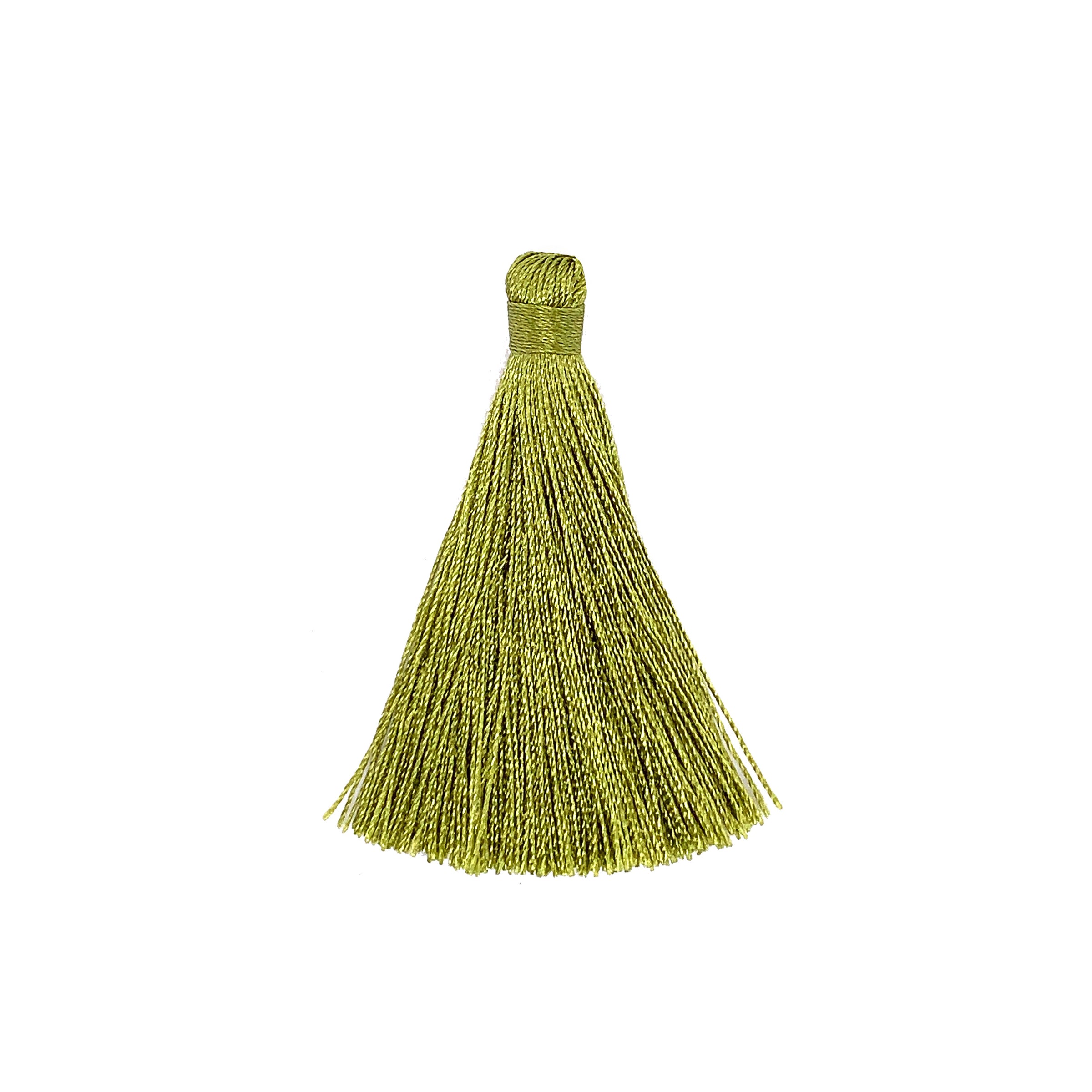 55mm Olive Silk Tassel