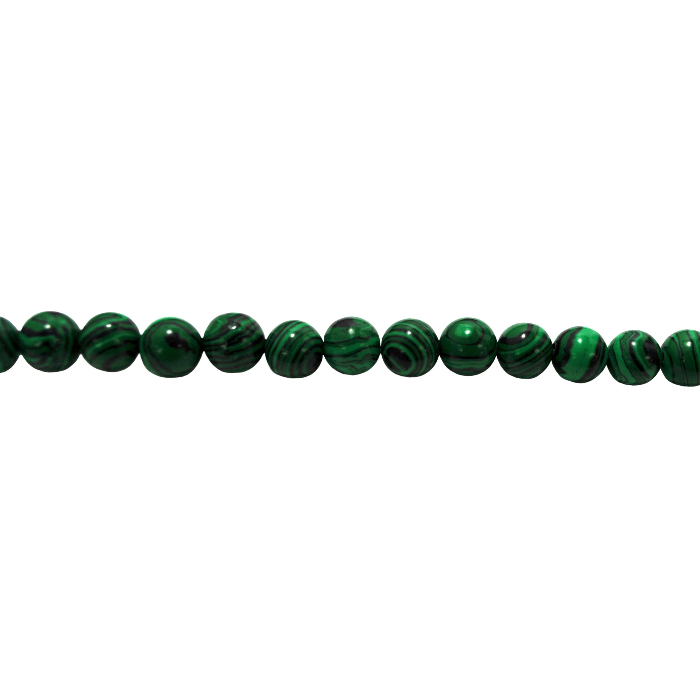 10mm Synthetic Malachite - Round