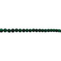 6mm Matte Synthetic Malachite - Round