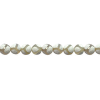12mm White Tibetan Striped Agate - Faceted