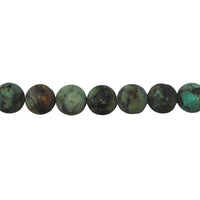 10mm Matte African Turquoise - Round
