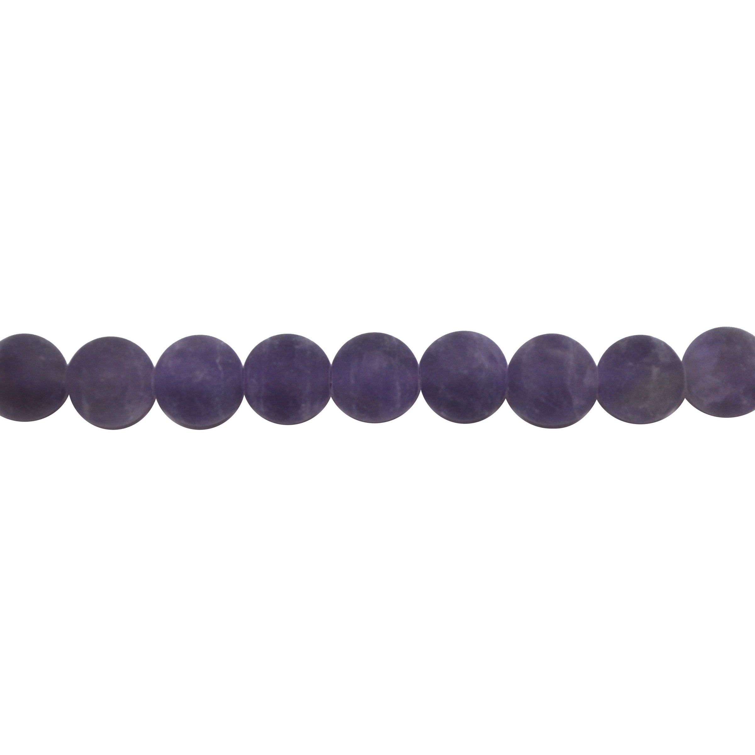 8mm Matte Amethyst - Round