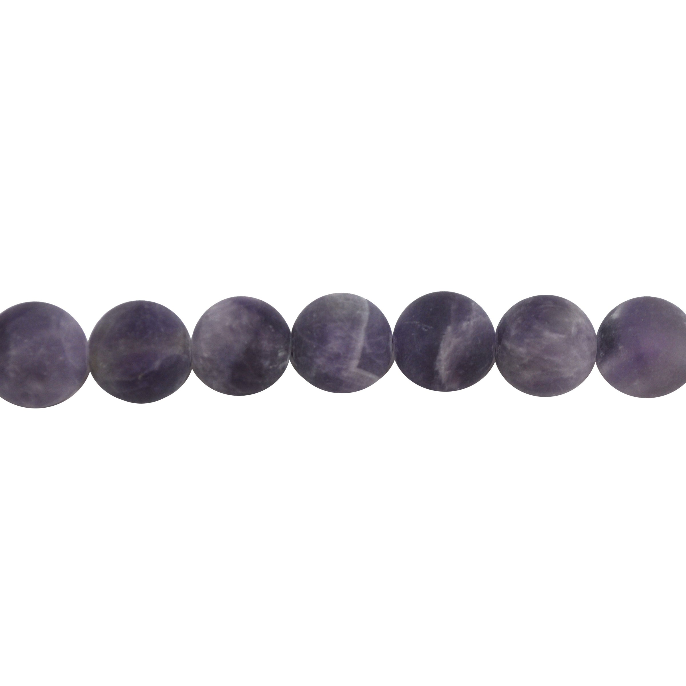 12mm Matte Amethyst - Round