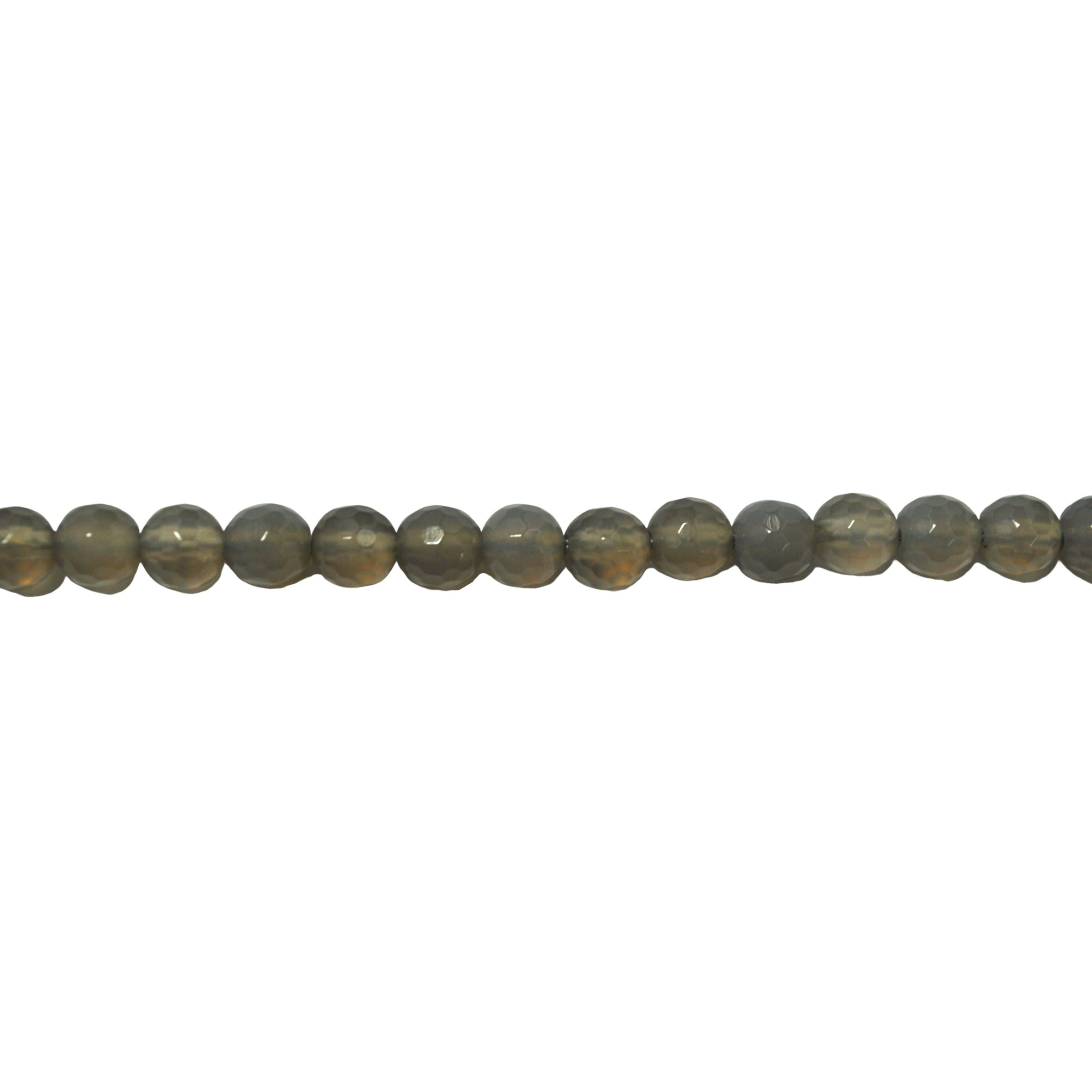 6mm Gray Agate - Faceted