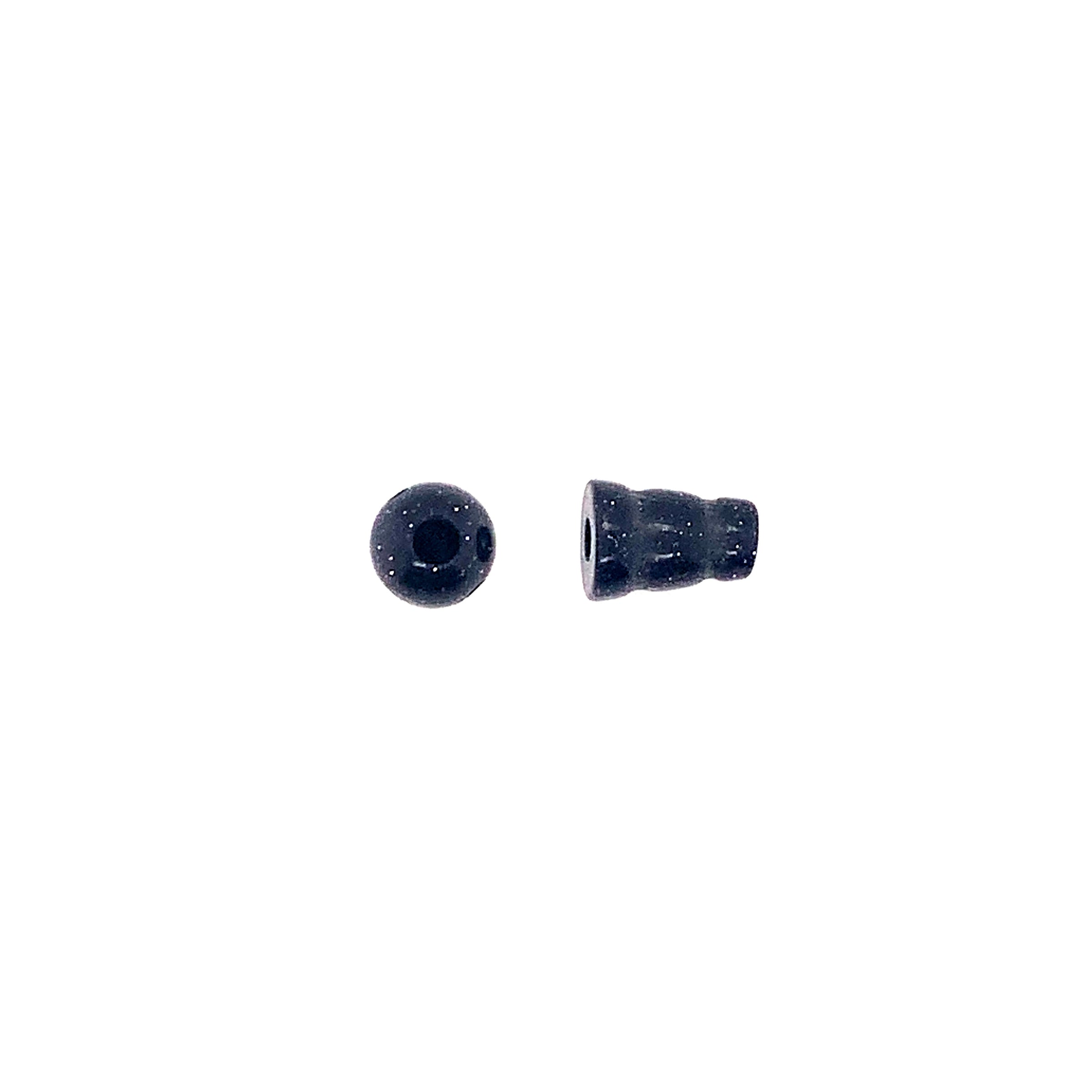 6mm Navy Sandstone Guru Beads