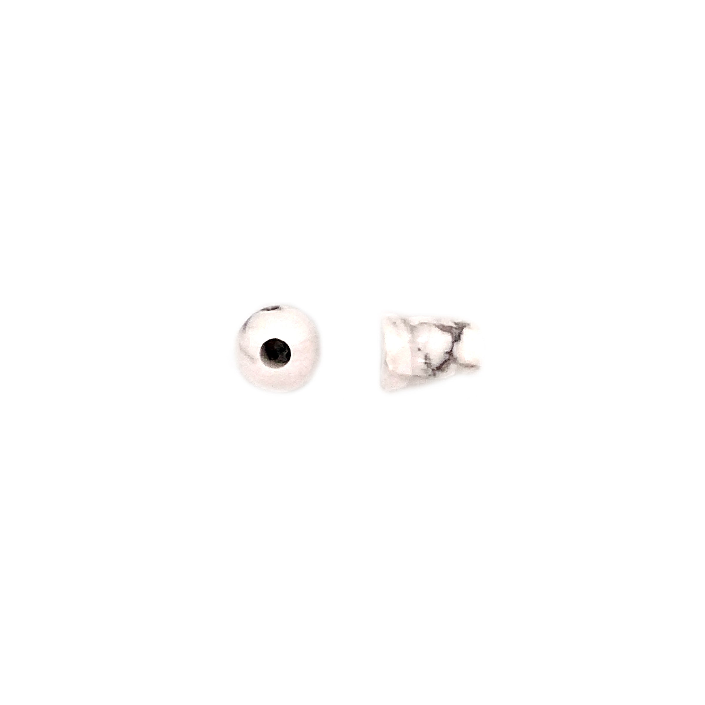 6mm White Howlite Guru Beads
