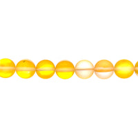 10mm Frosted Yellow Sapphire Opal - Round