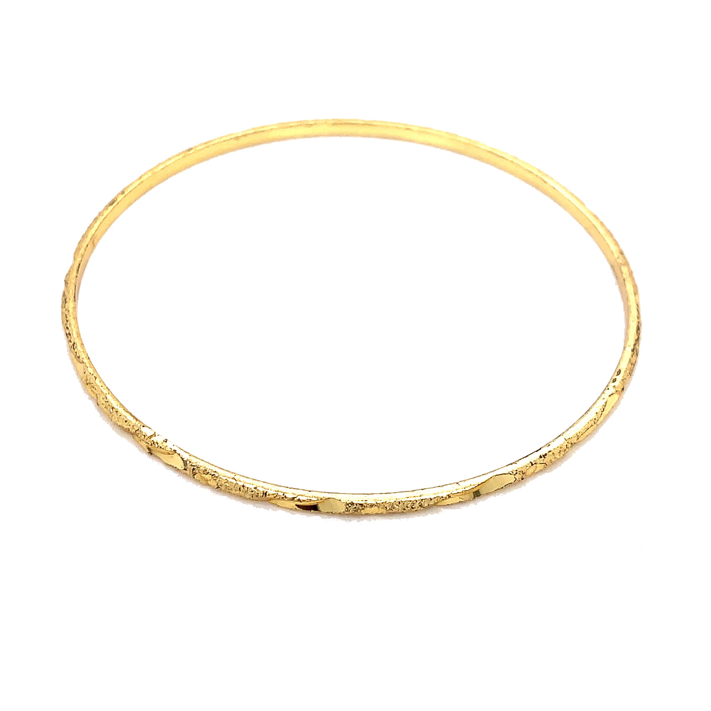 2mm Beveled Bangle 2.25" - Gold Filled