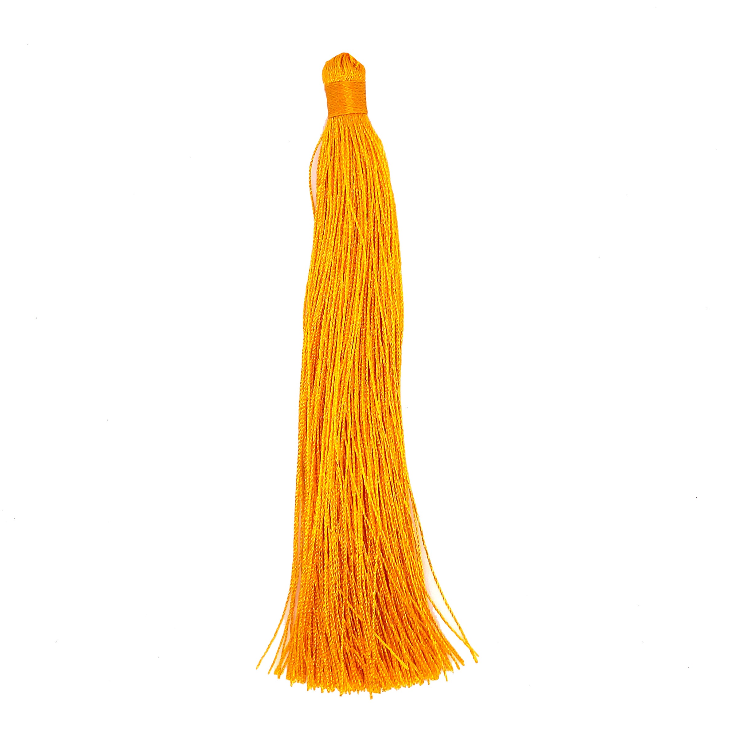 Long Medallion Gold Tassel - 5"