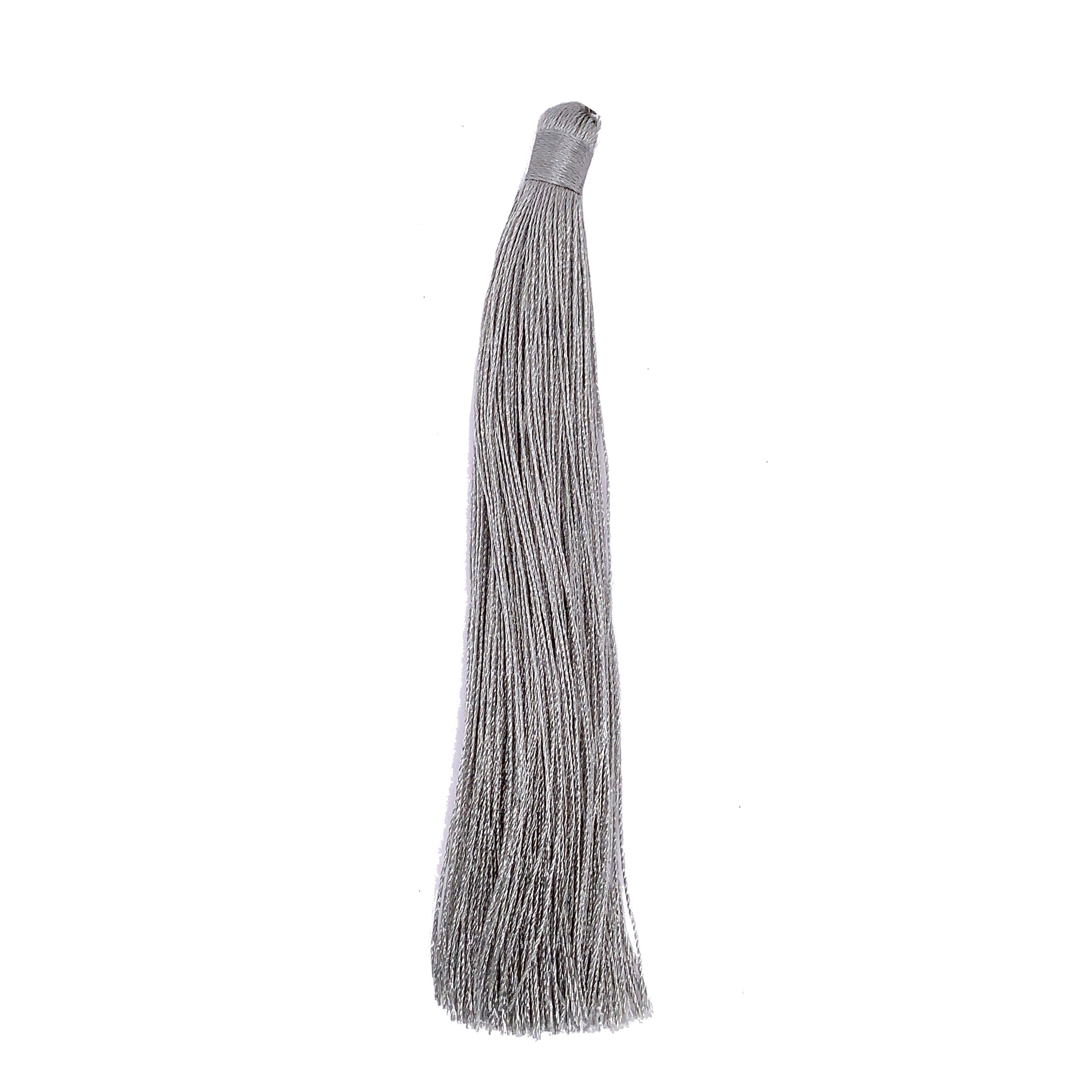 Long Light Gray Tassel - 5"