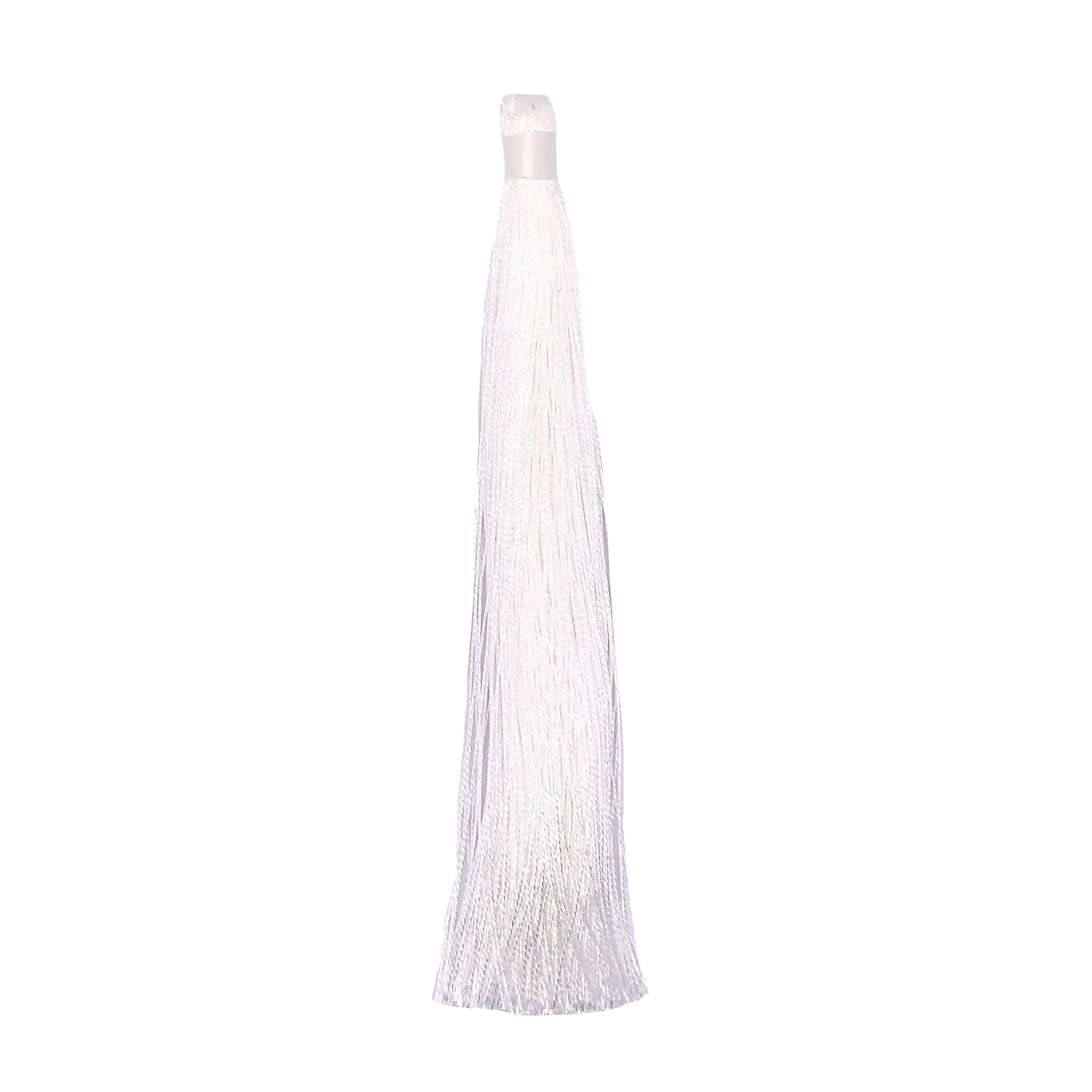 Long White Tassel - 5"