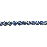 12mm Blue/White Tibetan Agate - Faceted