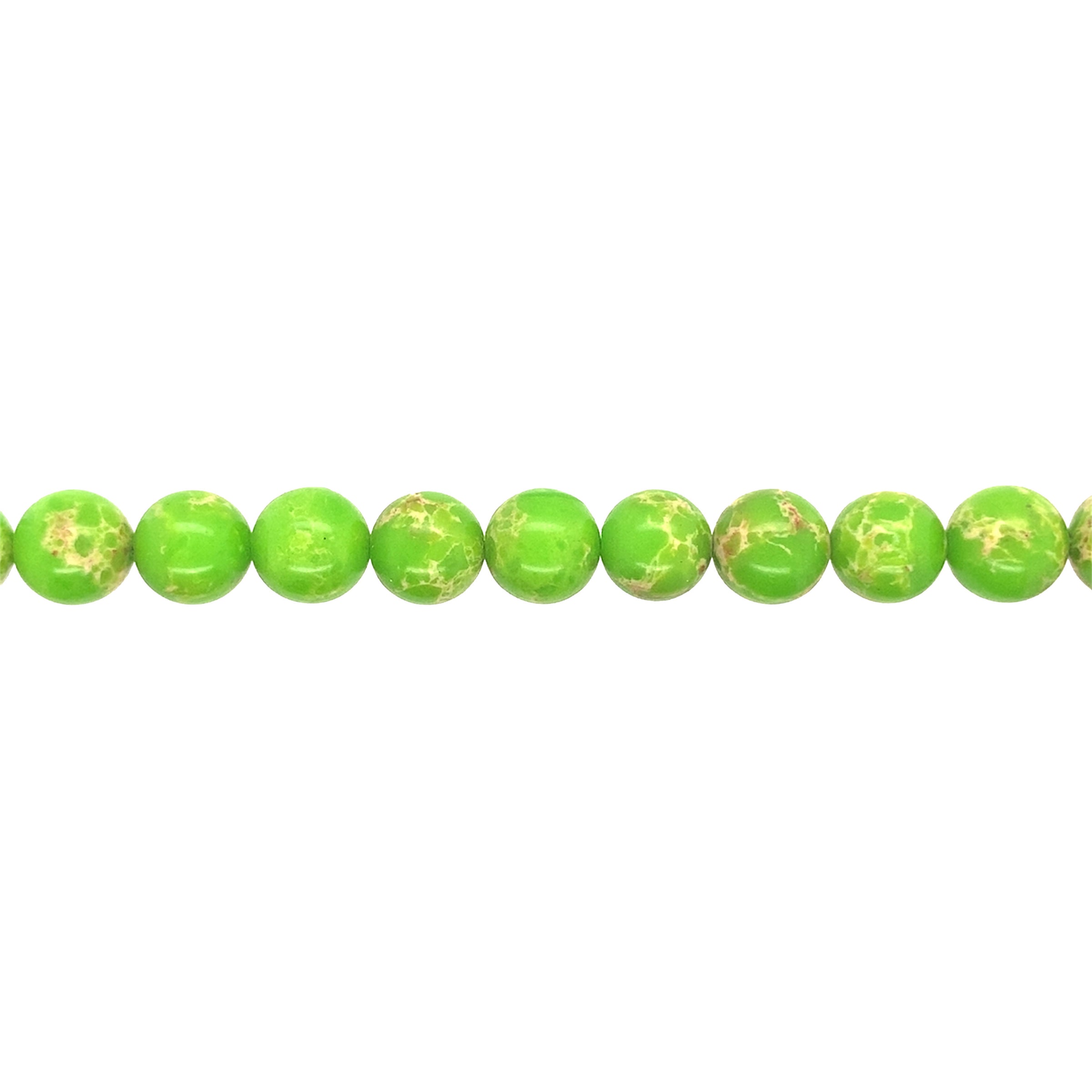 10mm Green Impression Jasper - Round