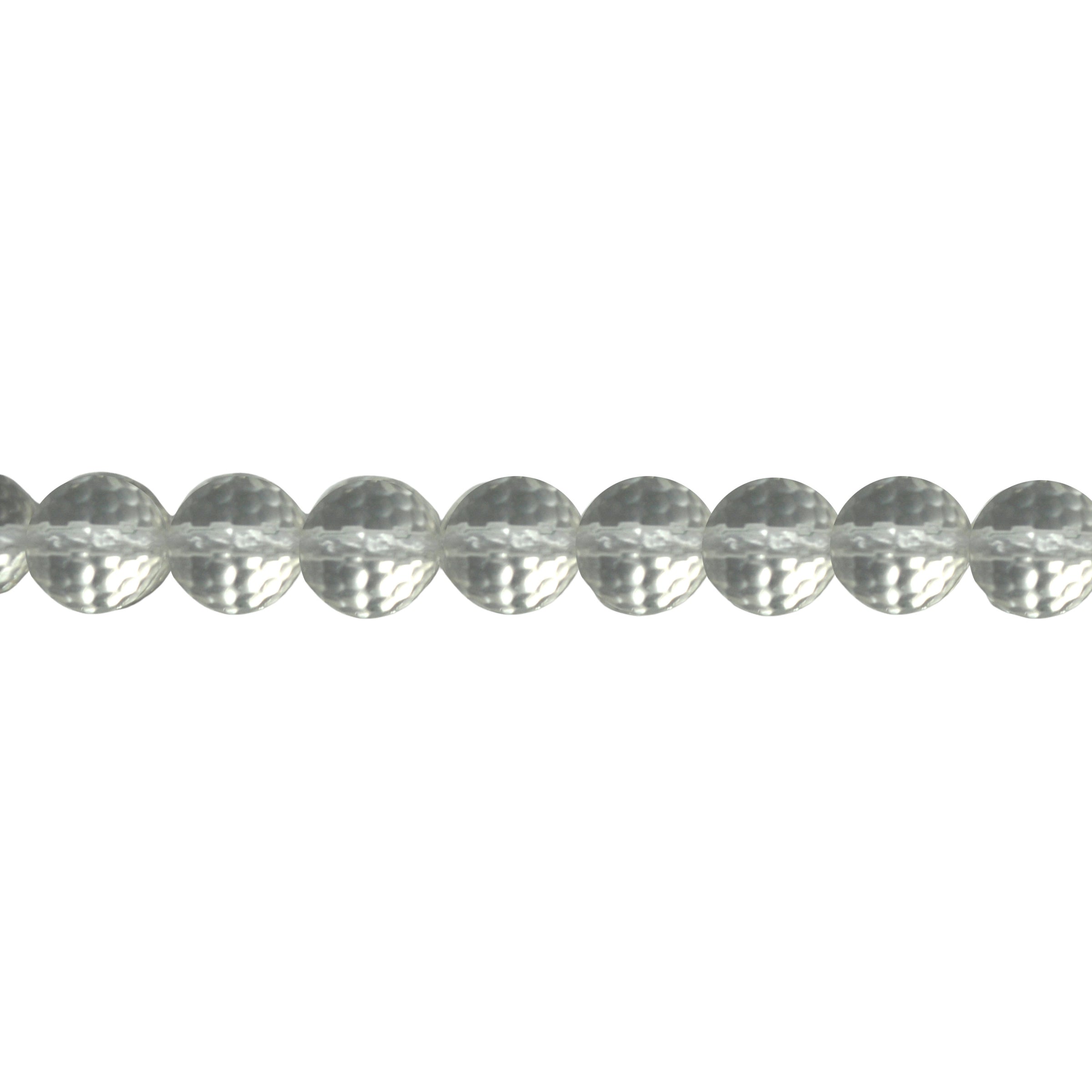 8mm Clear Quartz - Faceted