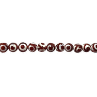 10mm Red Spot Tibetan Agate - Faceted