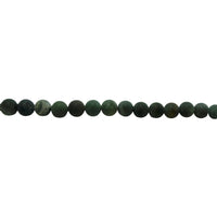 8mm Matte Moss Agate - Round