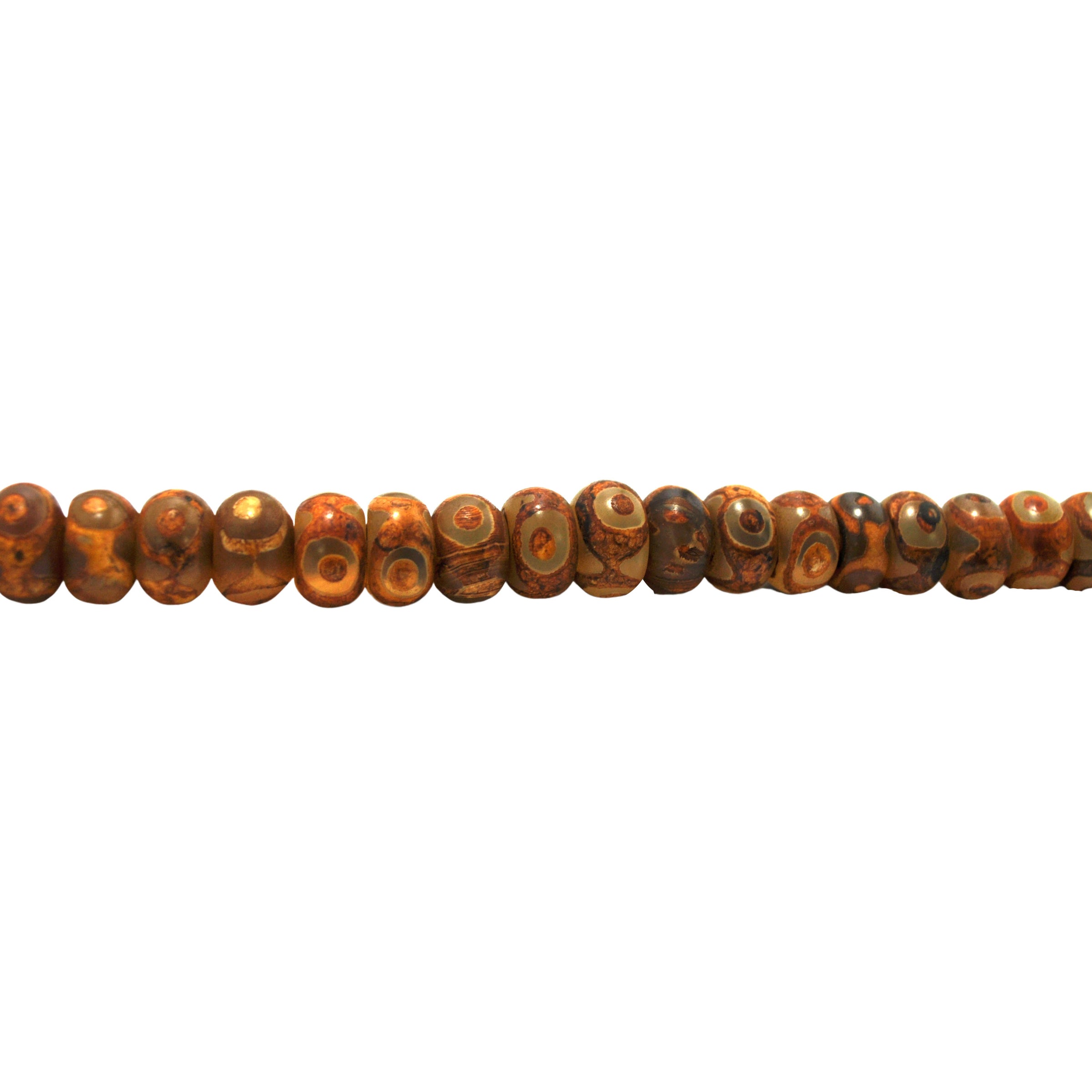 7x12mm Tibetan Agate - Rondelle