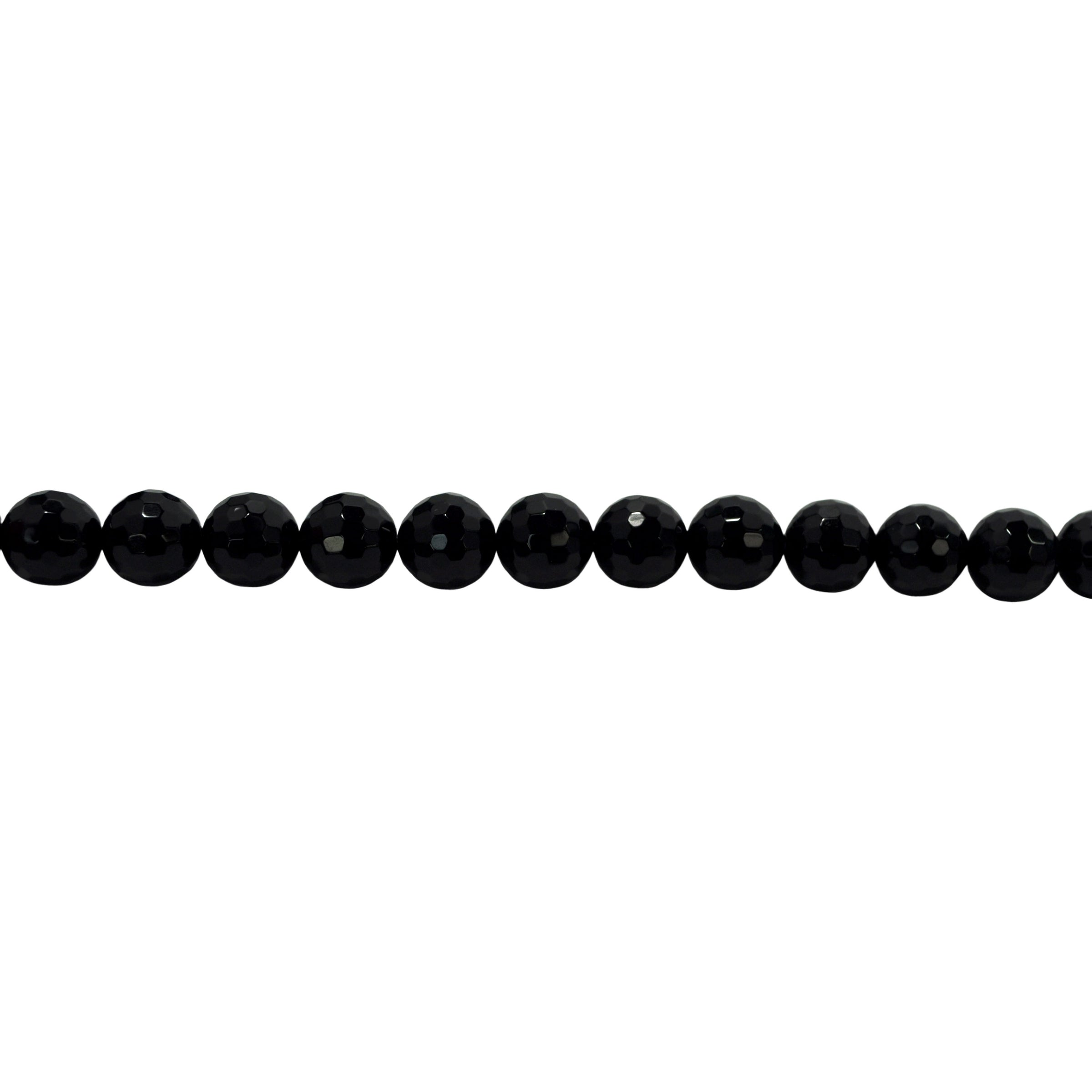 12mm Black Onyx - 128 Facets