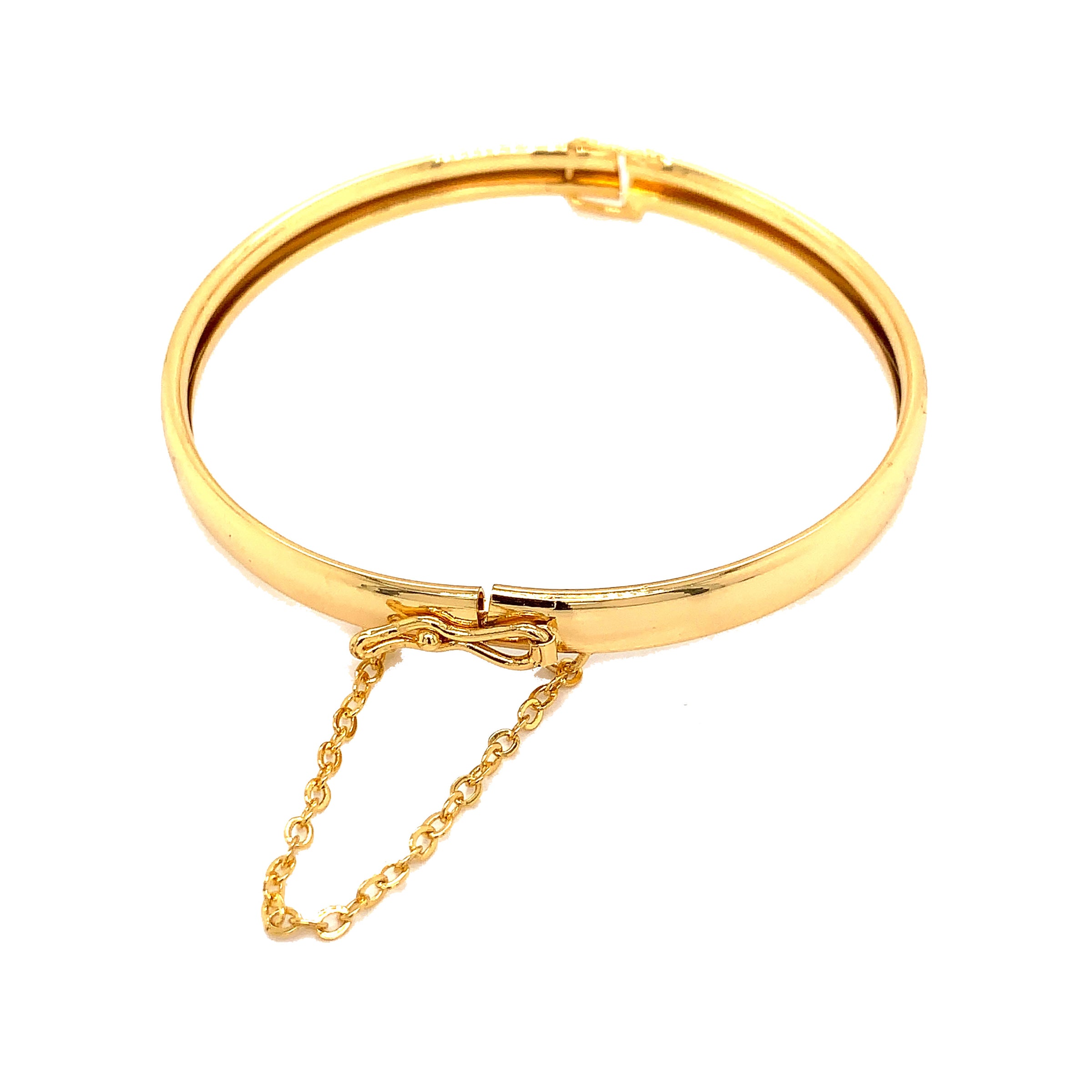 Cuff with Chain Clasp - 2.5" - Gold Filled