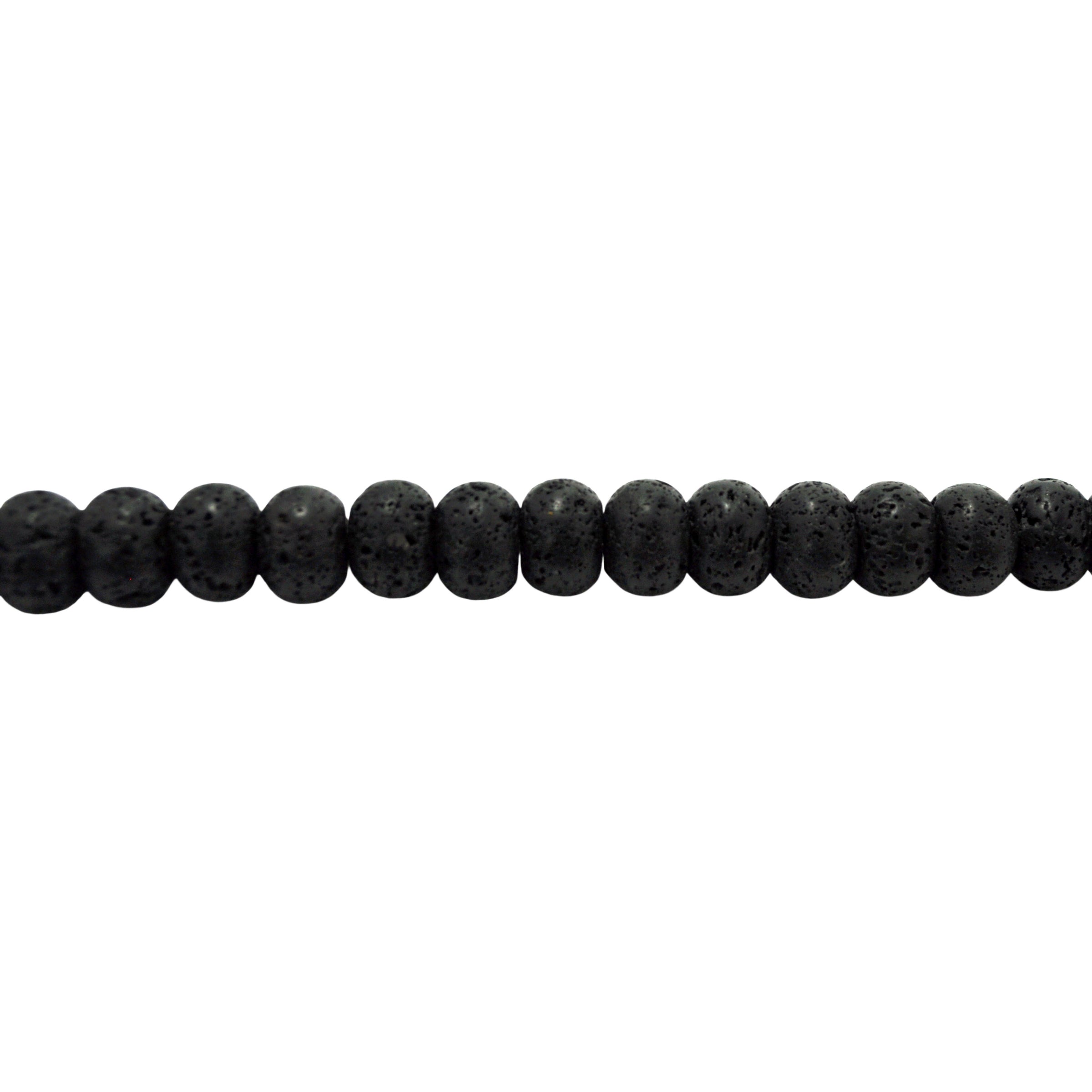 10x14mm Black Lava - Rondelle