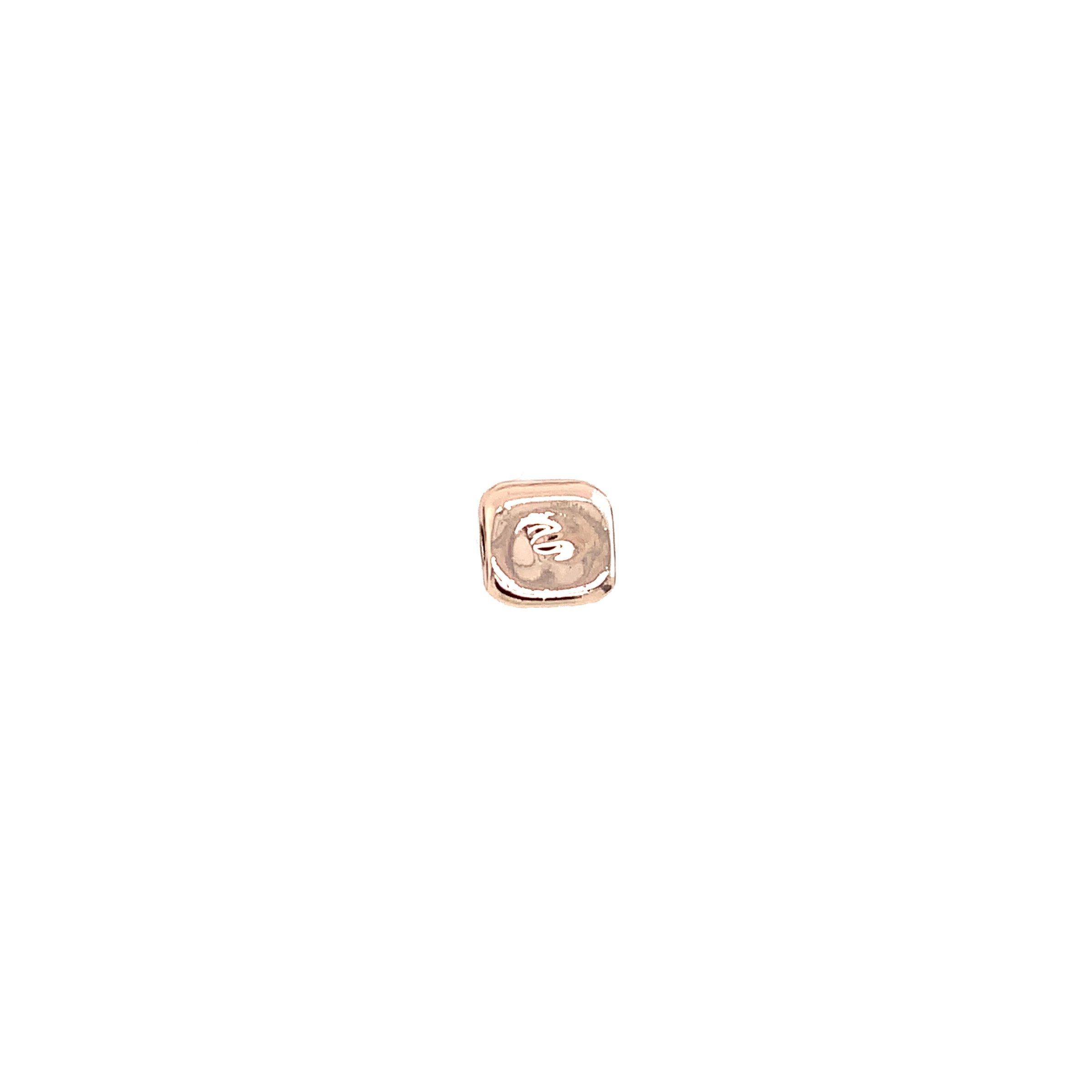 9x9.5x5m Rectangle Spacer  - Rose Gold Plated