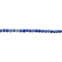 6mm Light Blue Cracked Agate - Round