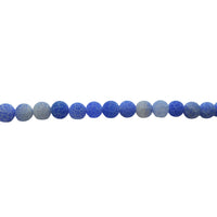 10mm Light Blue Cracked Agate - Round