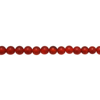 8mm Matte Red Agate - Round