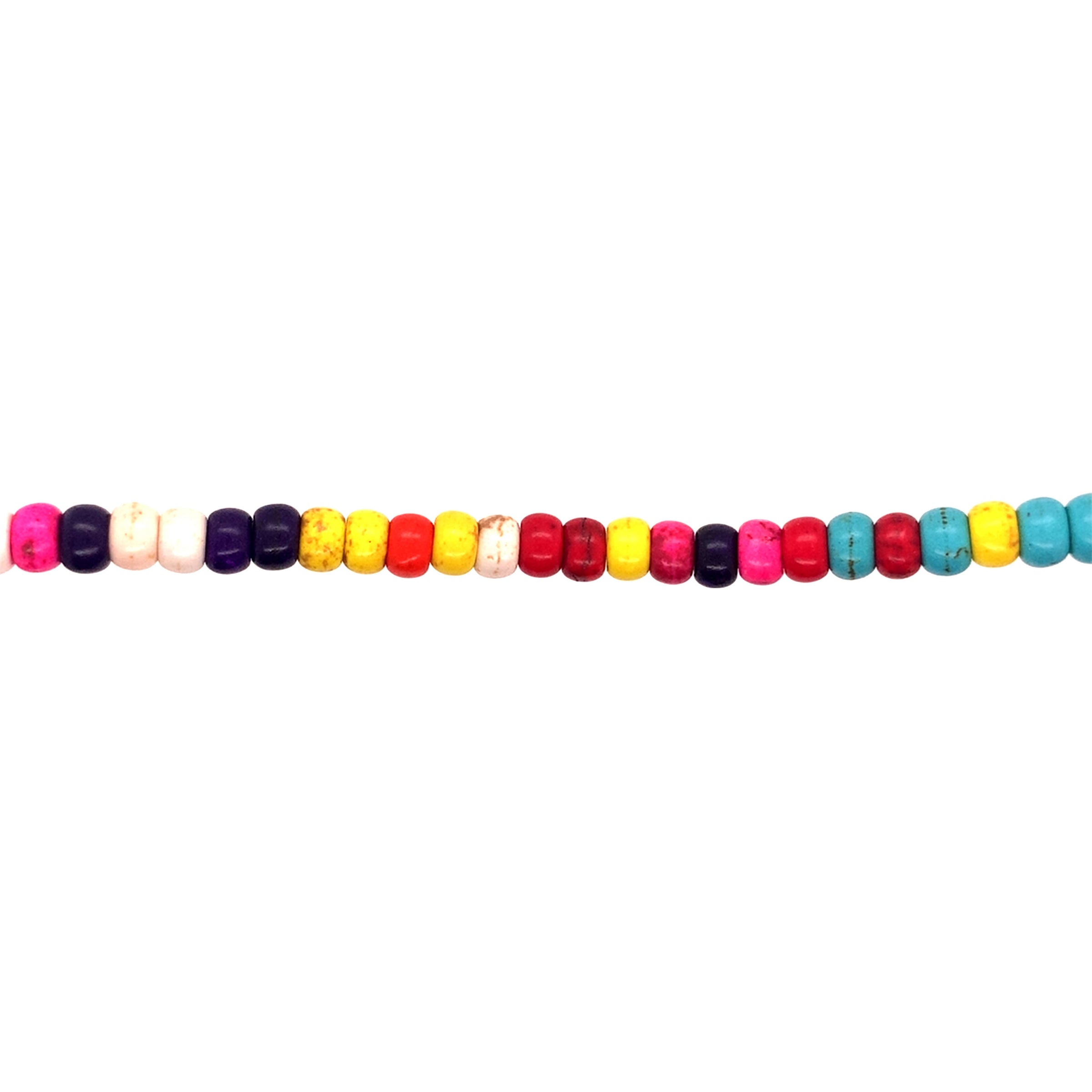 4x6mm Multicolor Magnesite Heishi - Rondelle