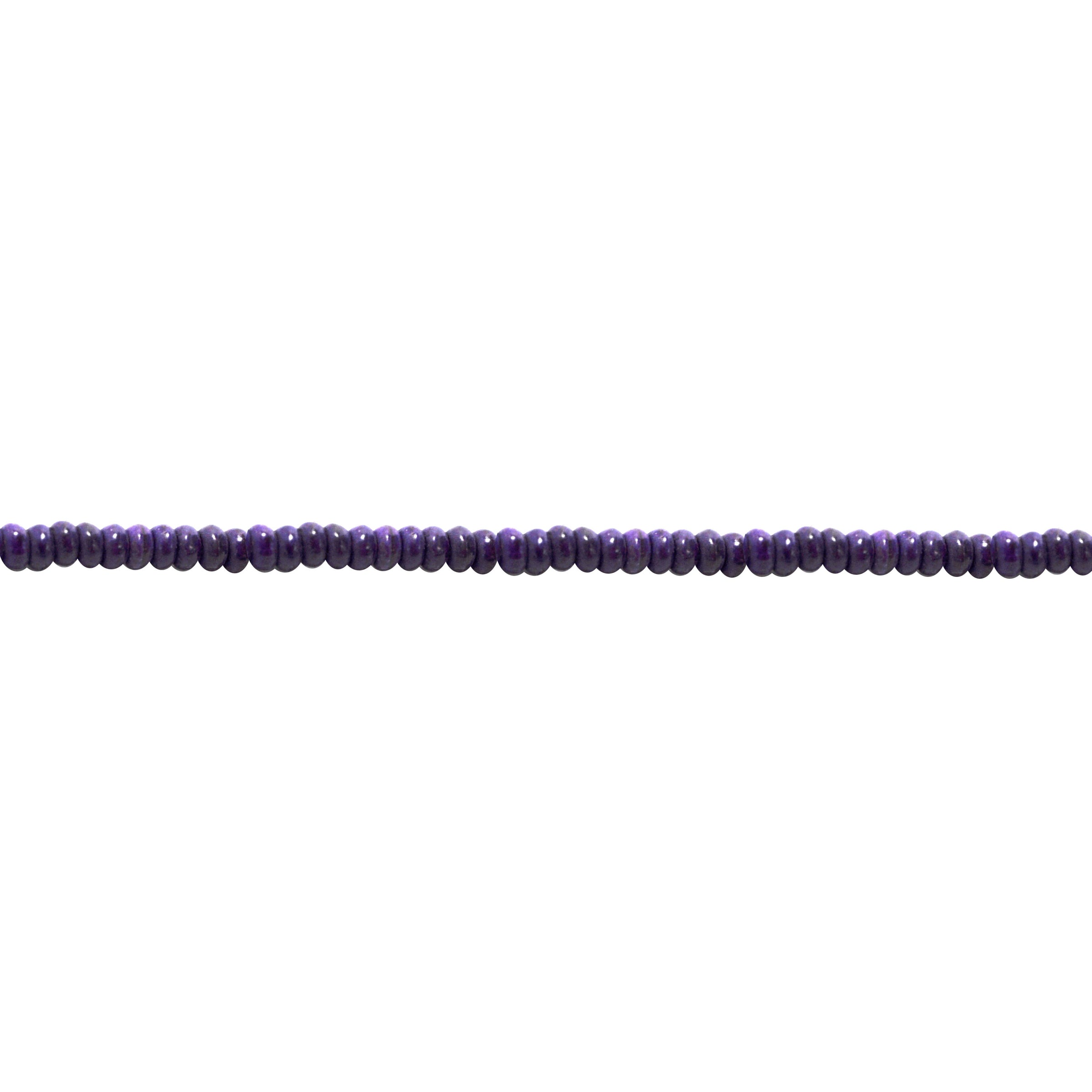 2x4mm Purple Magnesite Rondelle
