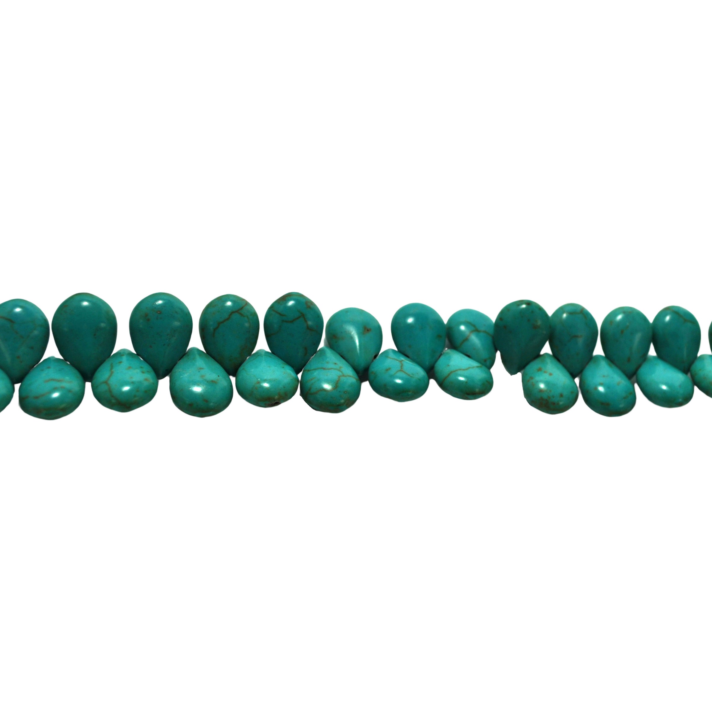 10x14mm Turquoise Magnesite Pear