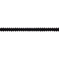 3x6mm Black Crystal - Rondelle