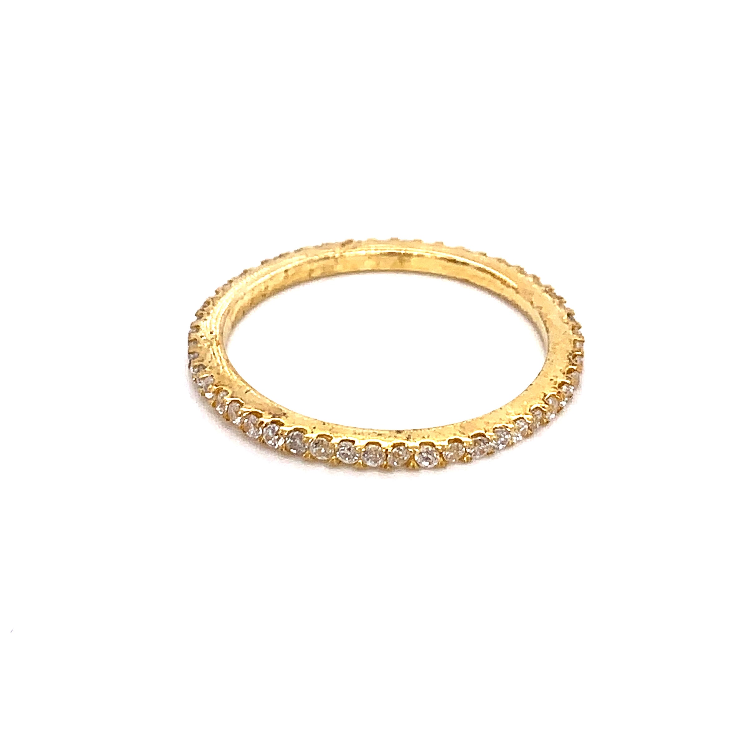 CZ Eternity Band - Gold Plated
