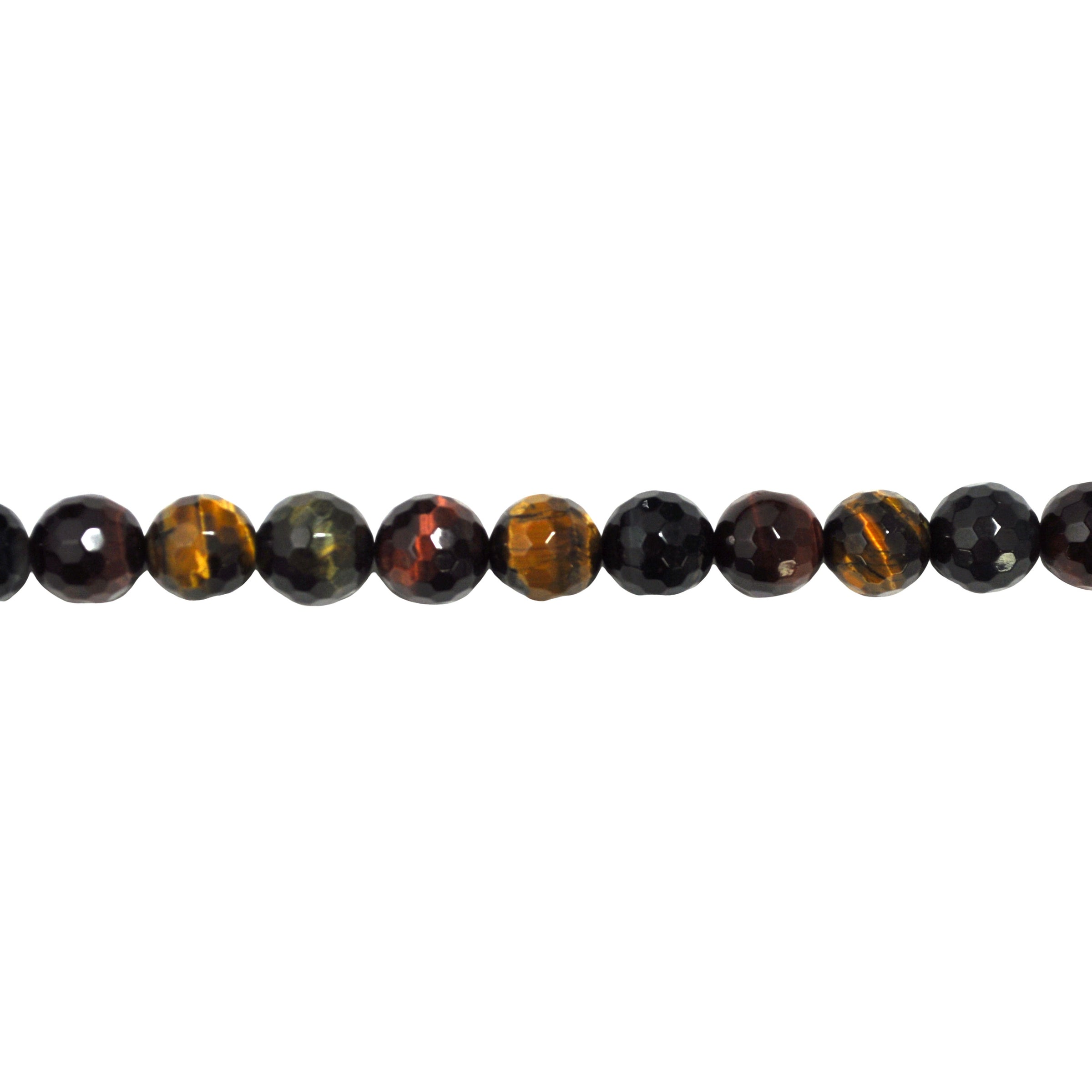 14mm Mixed Color Tiger Eye - Faceted